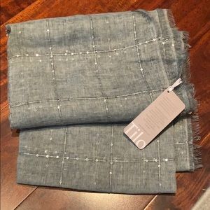 Never worn Tilo scarf with subtle sequins